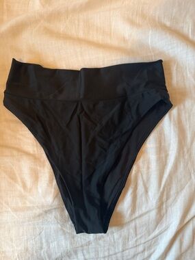 Black High-Waist Bikini Bottom